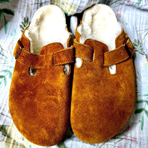 Birkenstock Boston Shearling Mink Clogs - Picture 2 of 7